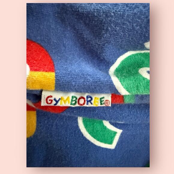 Vtg Gymboree Newborn Play Sports Numbers Bubble Romper Outfit Baby Boy Clothes - Picture 3 of 5